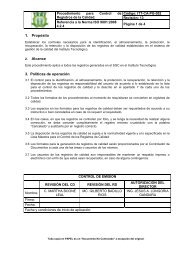 ITT-CA-PG-002 CTROL REGISTROS CAL.pdf - Instituto Tecnologico ...