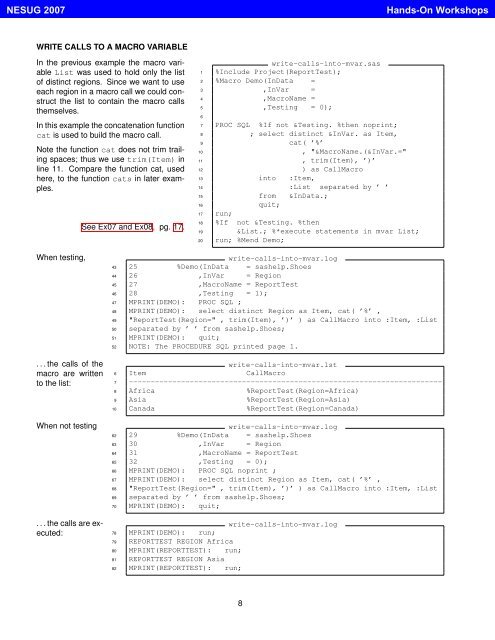 List Processing Basics: Creating and Using Lists of Macro ... - NESUG