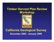 Timber Harvest Plan Review Workshop California ... - Cal Fire