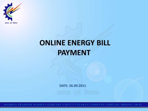 ONLINE ENERGY BILL PAYMENT - Mpcz.co.in