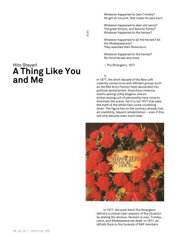 Steyerl, H. - A thing like you and me.pdf - The Photographic Universe