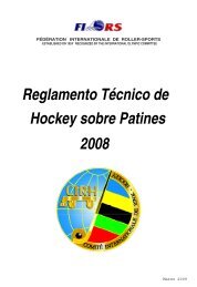 Reglamento Técnico del Hockey Sobre Patines