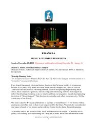 KWANZAA - The African American Lectionary