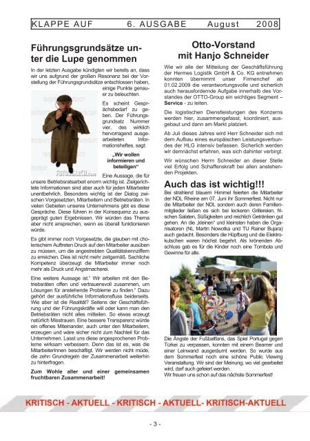 Ausgabe Mai 2007 DER GESAMTBETRIEBSRAT WIR SIND FÜR ...