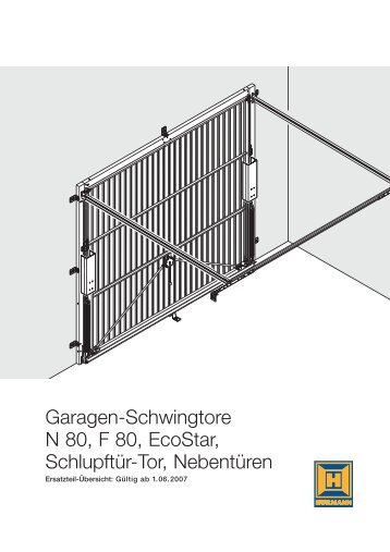 Ersatzteile Garagen-Schwingtore - Effertz GmbH