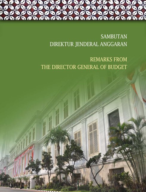 The Indonesian Budget Overview 2010 - Direktorat Jenderal ...