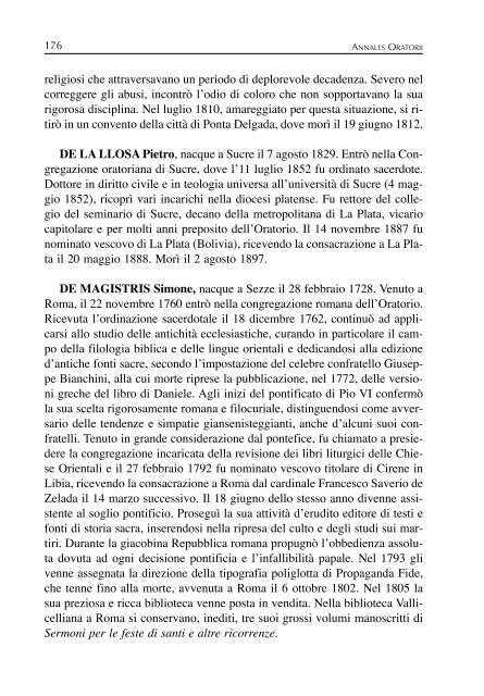 Parte I - Confederazione dell'Oratorio di San Filippo Neri