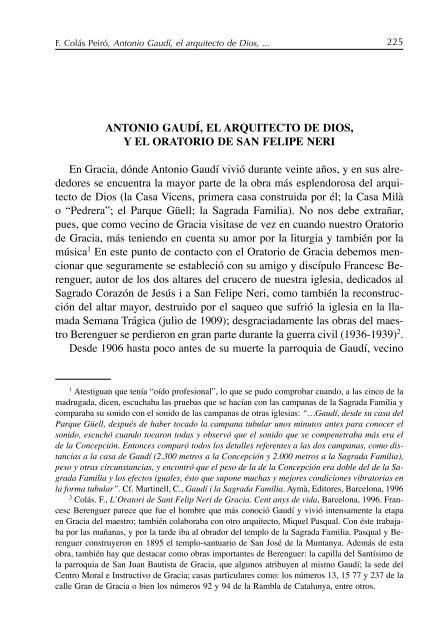 Parte I - Confederazione dell'Oratorio di San Filippo Neri