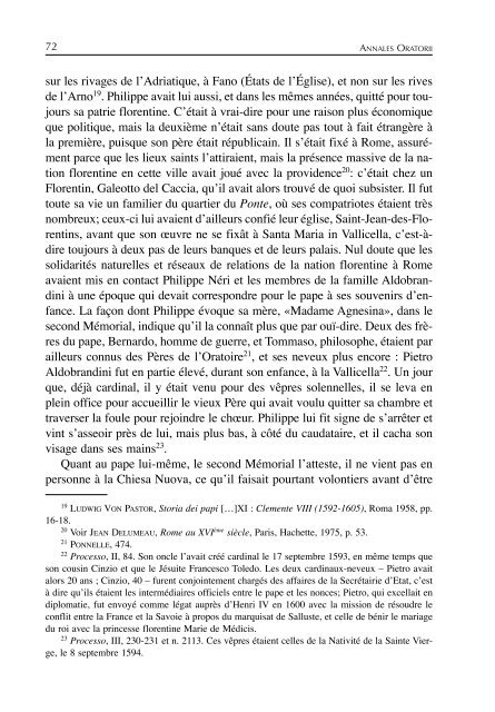 Parte I - Confederazione dell'Oratorio di San Filippo Neri