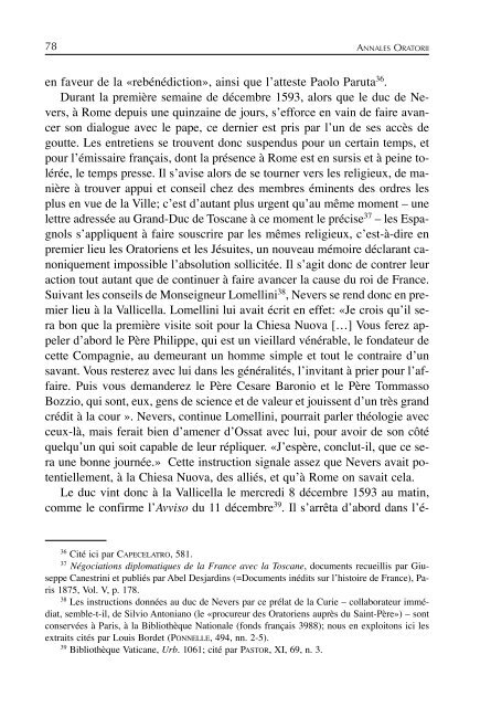 Parte I - Confederazione dell'Oratorio di San Filippo Neri