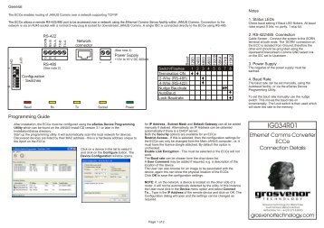 Ethernet Conv - Connection Details - IG034R01.pdf - Grostech.com