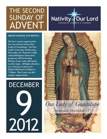 December 9, 2012 - Nativity of Our Lord Catholic Church