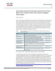 End-of-Sale and End-of-Life Announcement for the Cisco ... - TeamKCI