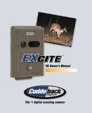 Cuddeback Excite Manual - Trail Camera
