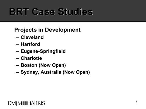 BRT Case Studies - Bus Rapid Transit Policy Center