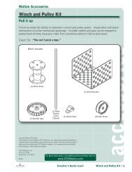 Winch and Pulley Kit - VEX Robotics