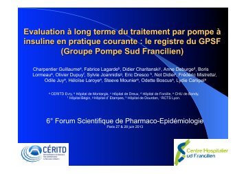 Evaluation Ã  long terme du traitement par pompe Ã  insuline ... - ceritd