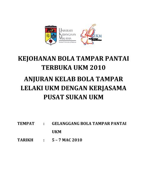 kejohanan bola tampar pantai terbuka ukm 2010 ... - Sistem e-Warga