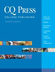 CQ Press 2006-2007 catalog