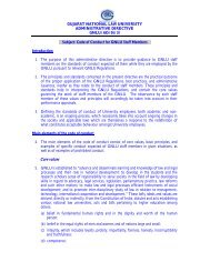 GNLU Code of Conduct - Gujarat National Law University