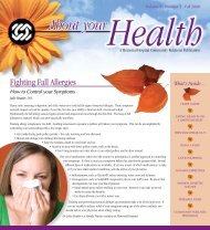 Fighting Fall Allergies - Memorial Hospital