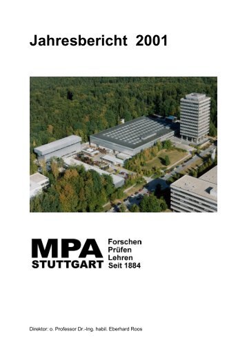 Abteilungen - Materialprüfungsanstalt Universität Stuttgart