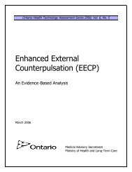 Enhanced External Counterpulsation (EECP) - Ontario