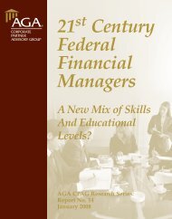 21st Century Federal Financial Managers - AGA