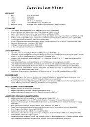 Curriculum vitae - MisjonshÃƒÂ¸gskolen