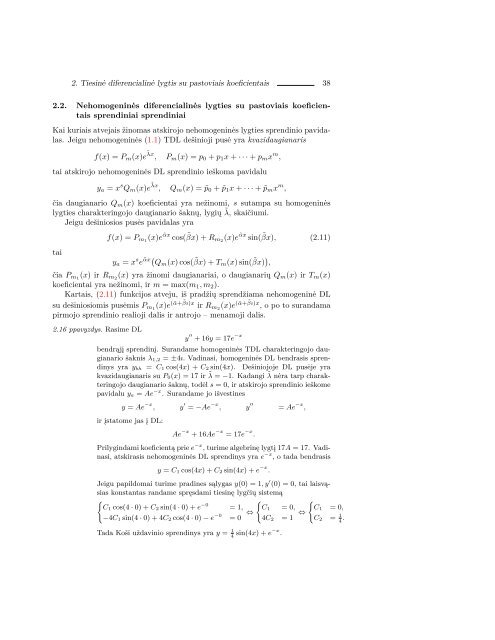 PaskaitÅ³ konspektas - Matematikos ir Informatikos fakultetas