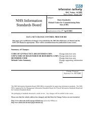 DSCN 14/2002 - Information Standards Board for Health and Social ...