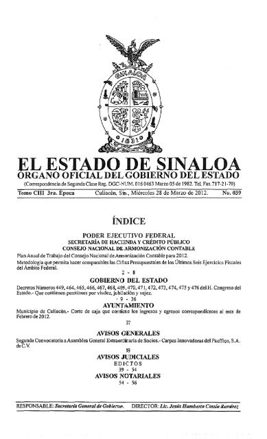 Gobierno del Estado de Sinaloa