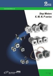Pacific Scientific series K, M, N, P step motors