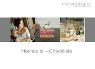 Hochzeits – Checkliste - FPS Catering