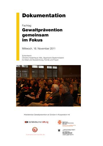 Dokumentation Fachtag Gewaltprävention gemeinsam im Fokus