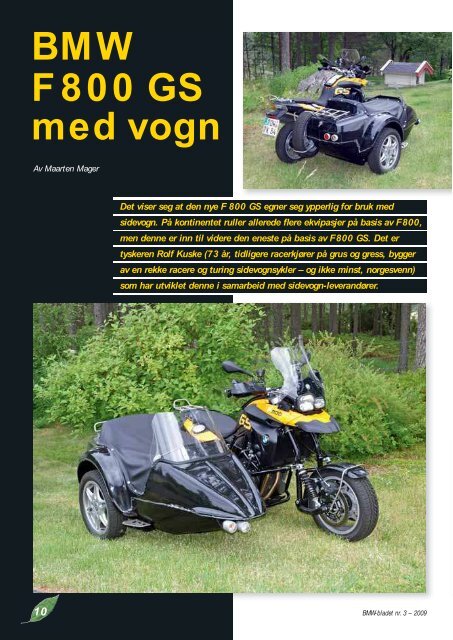 Medlemsblad for BMW Klubben Norge Ã¢Â€Â“ nr. 3-2009 Ã¢Â€Â“ 9. ÃƒÂ¥rgang Me ...