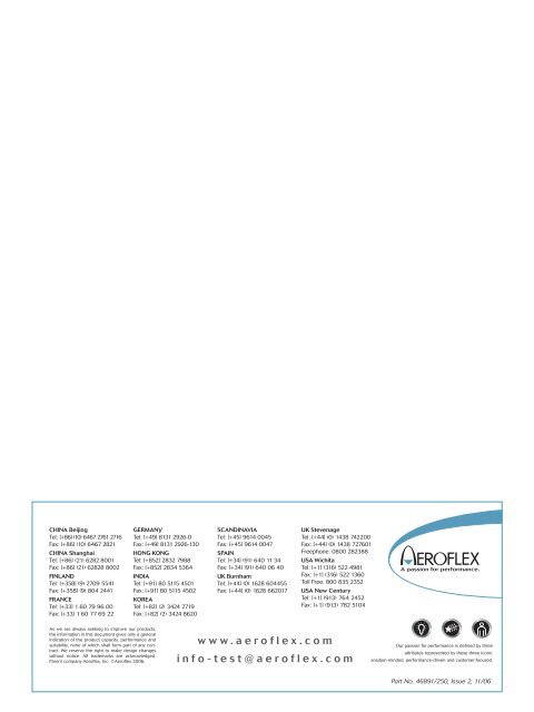 DT400 ARINC 429 DATABUS ANALYZER Data Sheet - Aeroflex