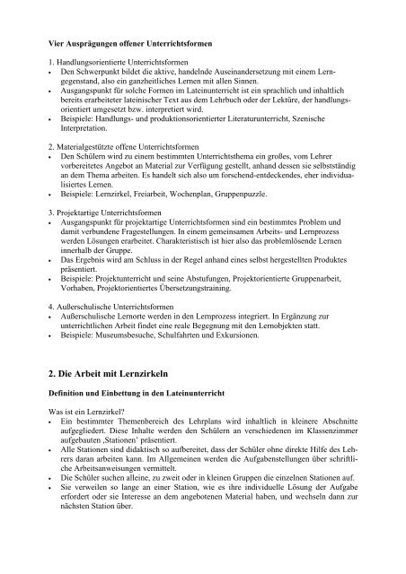 Didaktisches Kolloquium in Trier. Handout