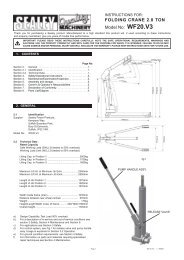 FOLDING CRANE 2.0 TON Model no: wF20.V3 - CCW-Tools