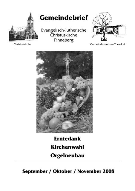 Download Gemeindebrief 3/2008 - Christuskirche Pinneberg
