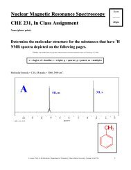 NMR Aromatic In-class SOLUTIONS - Department of Chemistry