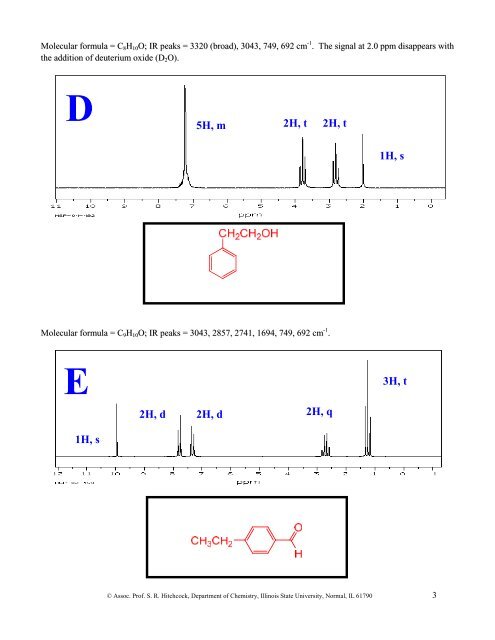 NMR Aromatic In-class SOLUTIONS - Department of Chemistry