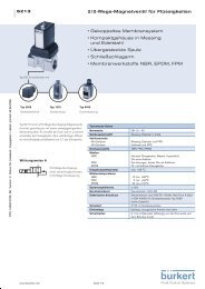 2/2-Wege-Magnetventil fÃ¼r FlÃ¼ssigkeiten â€¢ Gekoppeltes ... - Burkert