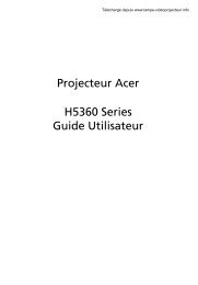 Projecteur Acer H5360 - Global Download - Acer