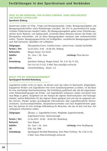 Jahresprogramm 2-2009 - Sportjugend Hessen