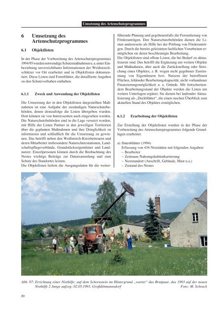 Artenschutzprogramm in Sachsen - Publikationen - Freistaat Sachsen