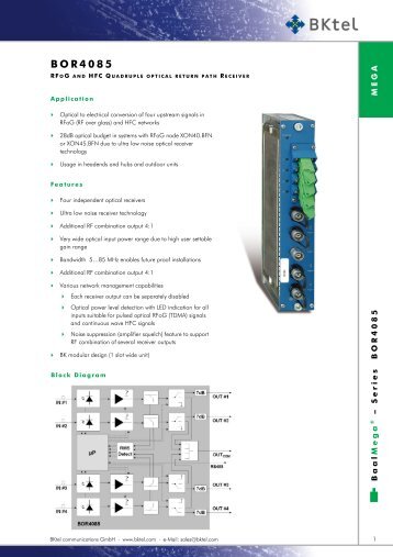 BOR4085 - BKtel