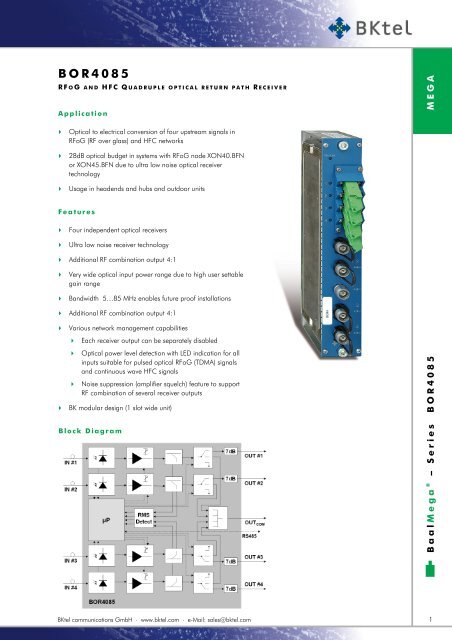 BOR4085 - BKtel
