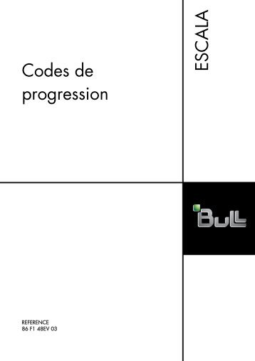 ESCALA Power6 Codes de progression - Bull