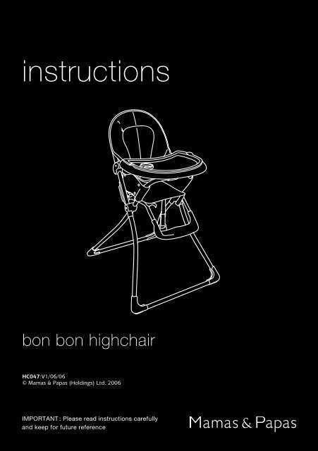 mamas and papas bouncy chair instructions